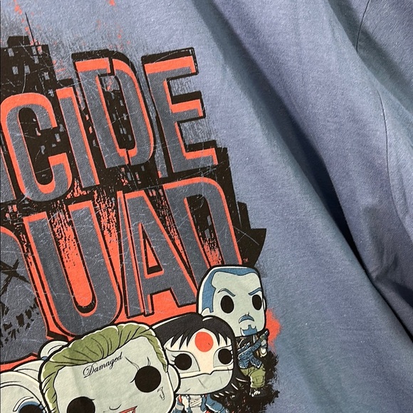 Suicide Squad Blue Graphic Men's T-Shirt - Picture 7 of 11